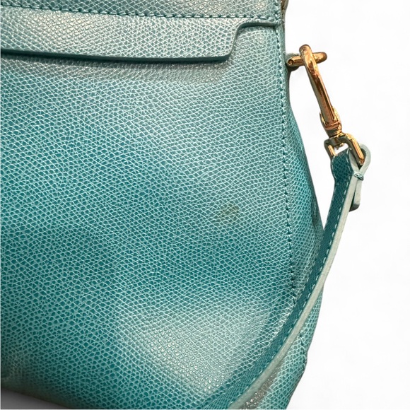 Furla Elegant Teal / Turquoise Crossbody Handbag - Picture 4 of 10